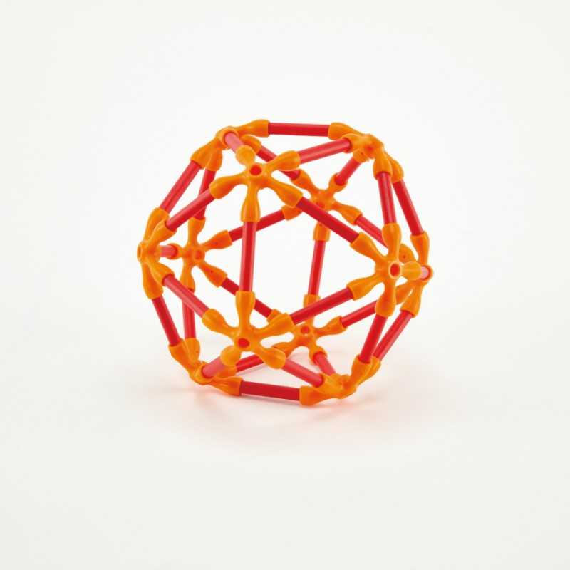 Hape E5567 Kit Costruzioni Creativo Flexistix - Bastoncini In Bambù E Connettori Per Creare Stelle, Palline E Ruote