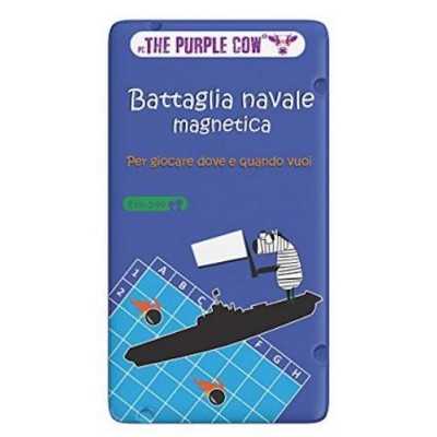 BATTAGLIA NAVALE gioco da viaggio PORTATILE in italiano MAGNETICO in latta THE PURPLE COW età 5+ The Purple Cow - 1