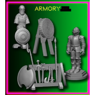 ARMORY extra REAPER BONES V 5 set di 4 miniature in plastica KICKSTARTER in inglese Reaper Miniatures - 1