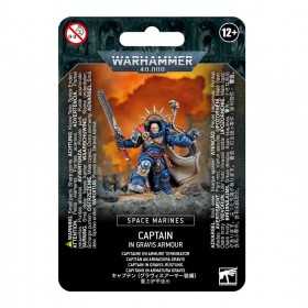 CAPTAIN in gravis armour SPACE MARINES miniatura CITADEL games workshop WARHAMMER 40K età 12+