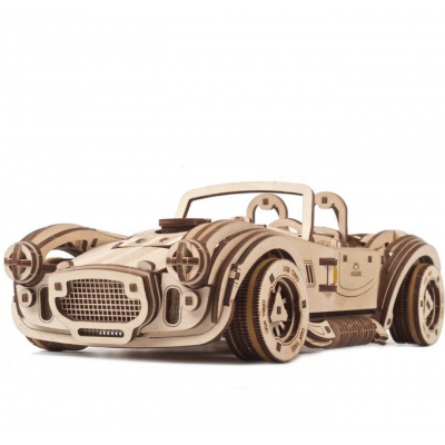 AUTO DA CORSA modellino in legno DRIFT COBRA RACING CAR kit da 370 pezzi UGEARS età 14+ Ugears - 1