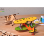 BIPLANO biplane UGEARS KIDS modellino in legno BUILD AND PAINT kit da 23 pezzi UGEARS età 5+ Ugears - 4
