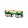 VAGONE PORTATRONCHI lumber loading wagon BRIO world TRENINO in legno 33696 età 3+ BRIO - 1