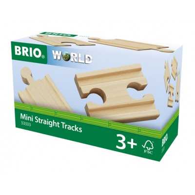 BINARI DRITTI MINI straight tracks BRIO world TRENINO in legno 33333 età 3+ BRIO - 1