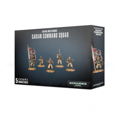 CADIAN COMMAND SQUAD set di 5 miniature ASTRA MILITARUM warhammer 40k CITADEL età 12+ Games Workshop - 1