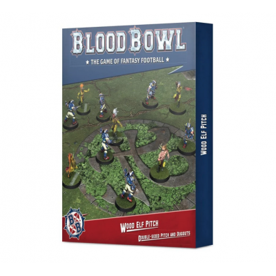 WOOD ELF double sided pitch and dugouts BLOOD BOWL games workshop IN INGLESE età 12+ Games Workshop - 1