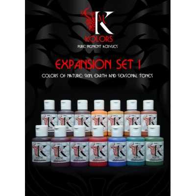 KIMERA KOLORS expansion set 1 COLORS OF NATURE pigmento puro PURE PIGMENT ACRYLICS set di 14 boccette PEGASO MODELS età 14+ pega