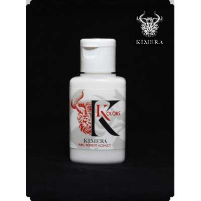 THE WHITE boccetto singolo di colore KIMERA KOLORS pigmento puro PURE PIGMENT ACRYLICS pegaso models KMP-001 età 14+ pegaso mode