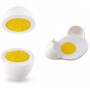 EGG CARTON cartone di uova HAPE gioco di imitazione IN LEGNO cucina 6 PEZZI crudo sodo fritto E3156 età 3+ Hape - 3