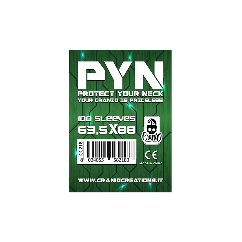 Cranio Creations – 200 Bustine Protettive Per Carte: 100 PYN 63,5x88 Mm + 100 PYN 57,5x89 Mm – Qualità Imbattibile