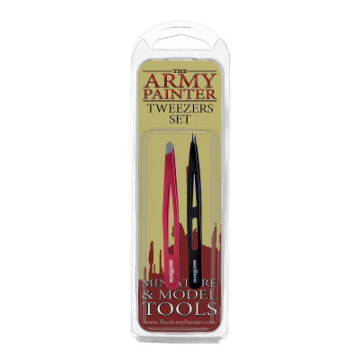 TWEEZERS SET con 2 pinzette diverse TOOLS the army painter PER MODELLISMO THE ARMY PAINTER - 2