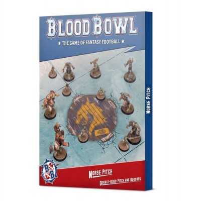 BLOOD BOWL NORSE PITCH AND DUGOUTS campo da gioco e panchine double face Games Workshop - 1