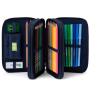 ASTUCCIO maxi 3 ZIP scuola ERGOBAG triplo SUPER REFLECTBEAR GLOW materiale riciclato NERO Ergobag - 2