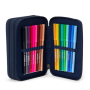 ASTUCCIO maxi 3 ZIP scuola ERGOBAG triplo SUPER REFLECTBEAR GLOW materiale riciclato NERO Ergobag - 5