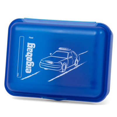 PORTA MERENDA lunch box ERGOBAG contenitore AUTO DELLA POLIZIA senza bpa BLU portamerenda Ergobag - 1