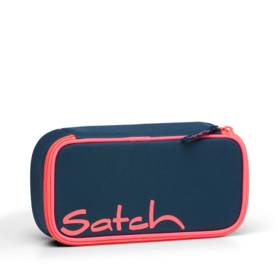 ASTUCCIO ovale SATCH pencil case PINK PHANTOM attrezzato BLU E ROSA con squadra in omaggio BOX Satch - 1