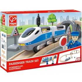 FERROVIA PASSEGGERI A 8 set HAPE pista TRENO trenino in legno E3729 età 3+ Hape - 4