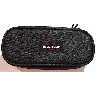 ASTUCCIO eastpak OVAL SINGLE portapenne SPARK BLACK con zip NERO GLITTER fantasia EASTPAK - 1