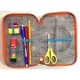ASTUCCIO con 3 zip TRIPLO SCOMPARTO seven YUB completo SCUOLA daydenim SOME FUN SEVEN - 3