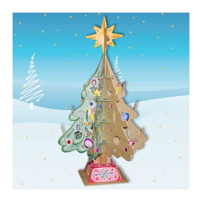 Kit Albero Di Natale LED Fai-da-te, Controllo Audio, 36 LED 3 Colori - Progetto Di Saldatura Per Principianti E Bambini