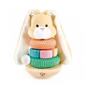 CONIGLIETTO IMPILABILE bunny stacker HAPE gioco E0107 età 10 mesi + Hape - 1
