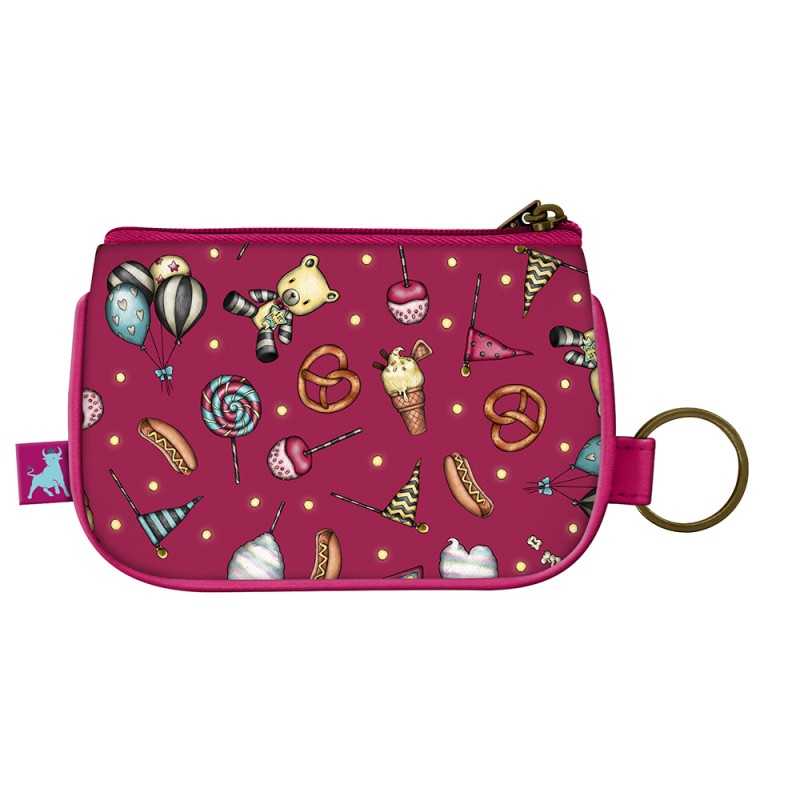 MINI BUSTA zip purse FIREWORKS portamonete GORJUSS santoro 1044GJ11 viola