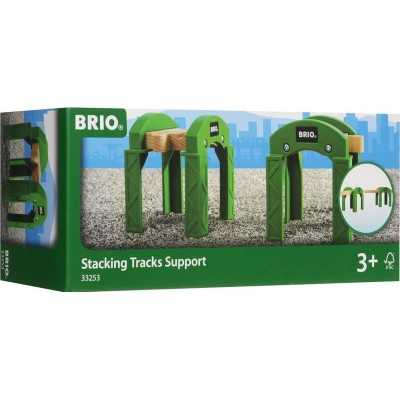PILONI SOVRAPPONIBILI stacking tracks supports BRIO world TRENINO in legno 33253 età 3+ BRIO - 1