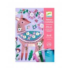 QUADRI DA METALLIZZARE kit artistico BOSCO GRAZIOSO set creativo DJECO DJ09519 età 6+ Djeco - 1
