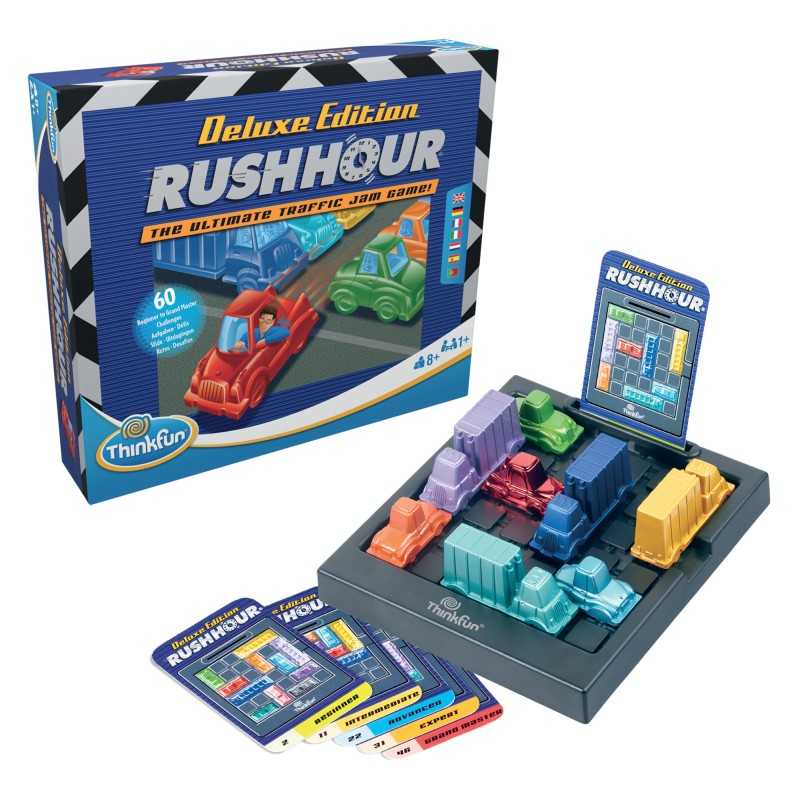 ThinkFun Rush Hour Traffic Jam Logic Game - Immersive STEM Toy for Ages 8+ Impro