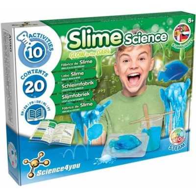 SLIME FACTORY science4you SET COMPLETO kit scientifico GLOW IN THE DARK età 8+ SentoSphere - 1