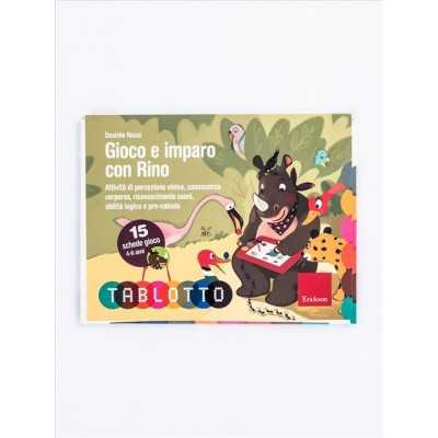 GIOCO E IMPARO CON RINO gioco educativo ERICKSON con 15 schede IN ITALIANO età 4+ Erickson - 1