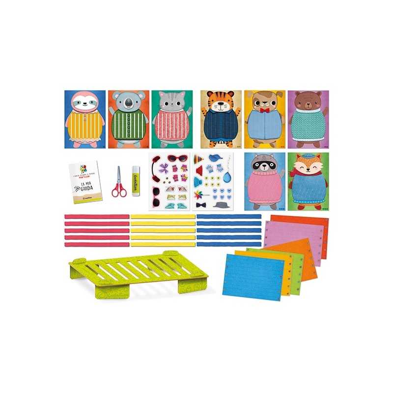 Ludattica Maxipuzzle Occhietti – 12 Pezzi Grandi Con Animali E 20 Occhietti Adesivi, Gioco Educativo Per Bambini