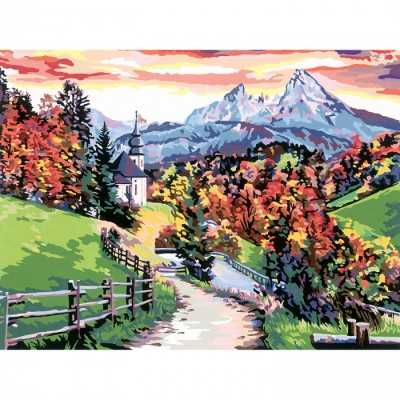 BEAUTIFUL BAVARIA paesaggio di montagna CREART kit artistico PREMIUM  ravensburger