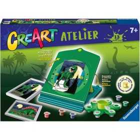 ATELIER DINOSAURI kit artistico CREART ravensburger CON PITTURA LUMINESCENTE età 7+ Ravensburger - 1