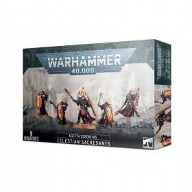 CELESTIAN SACRESANT adepta sororitas SET DI 5 MINIATURE games workshop WARAHAMMER 40K età 12+