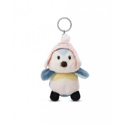 Portachiavi NICI Gatto In Peluche 10 Cm: Marrone, Anello Metallico, Realizzato In Materiale Riciclato