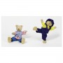 BENNA & BENNOH kit con 2 bambole e 8 set di abiti GOKI gioco in legno PUPAZZI età 3+ GOKI - 4