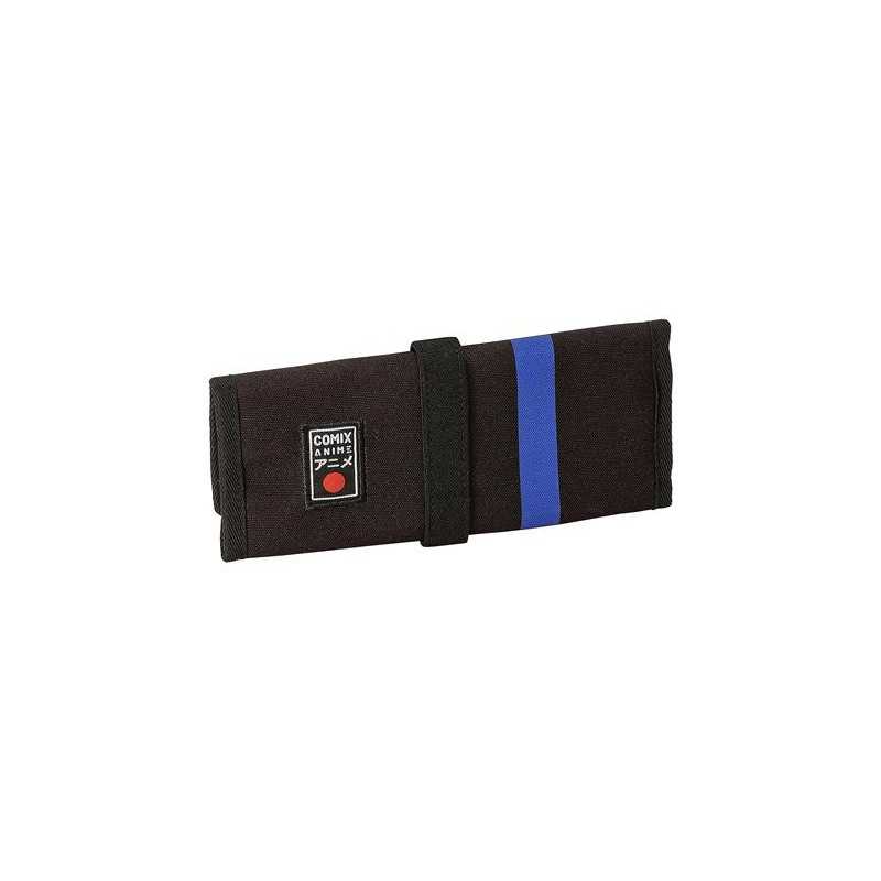 Astuccio In Pelle Grigio Chiaro, Capiente 20 Cm, Con Cerniera Metallica, Unisex Per Scuola E Lavoro