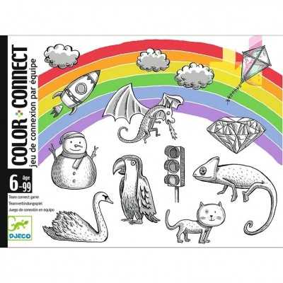 COLOR CONNECT gioco di carte DJECO di connessione a squadre DJ05088 età 6+ Djeco - 1