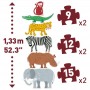 PUZZLE GIGANTE set con 6 animali da 9 e 12 e 15 pezzi HENRI E I SUOI AMICI djeco DJ07147 età 3+ Djeco - 4