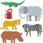 PUZZLE GIGANTE set con 6 animali da 9 e 12 e 15 pezzi HENRI E I SUOI AMICI djeco DJ07147 età 3+ Djeco - 2