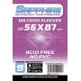 100 BUSTINE PROTETTIVE Sapphire PURPLE card sleeves 56 x 87 mm RED GLOVE 50% più spesse TRASPARENTI viola Red Glove - 1