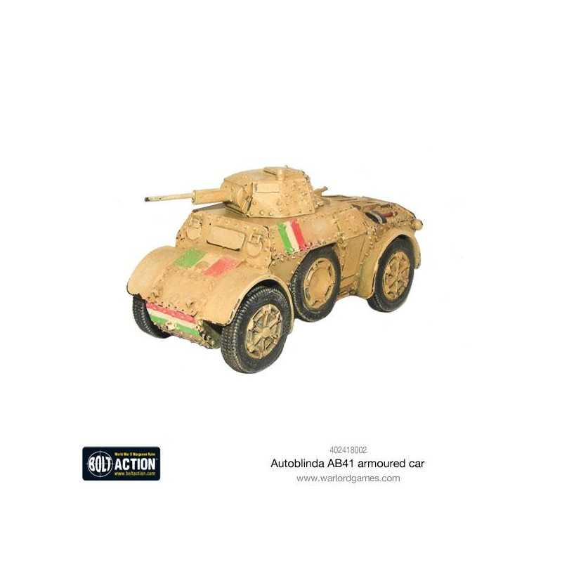 WARLORD GAMES 402015806 Autoblindo AB41/43. Bolt Action, Giochi di guerra e miniature - Storia - Bolt Action - Esercito Italiano | El Taller del Modelista