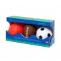 MINI BALL SET con 3 palloni BASKET CALCIO RUGBY palle LEGAMI Legami - 2