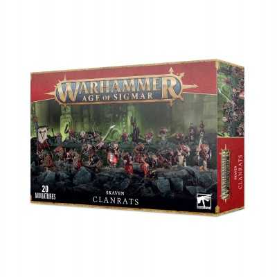CLANRATS 20 miniature SKAVEN Citadel GAMES WORKSHOP Warhammer AGE OF SIGMAR età 12+ Games Workshop - 1