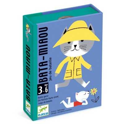 BATA-MIAOU gioco di carte CARTA PIU' ALTA impara i numeri DJECO gatti DJ05139 età 3+ Djeco - 1