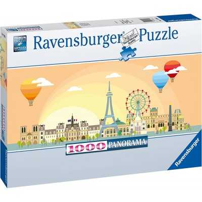PUZZLE ravensburger 1000 PEZZI di 98 x 37,5 cm UN GIORNO A PARIGI panorama Ravensburger - 1