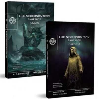 THE NECRONOMICON complete edition GAMEBOOK set di 2 librogame CARCOSA E DAGON in italiano Officina Crea - 1