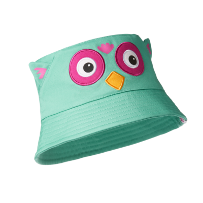 CAPPELLO buckethat DA PESCATORE affenzahn GUFO owl CAPPELLINO cotone biologico AFFENZAHN - 1