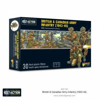 BRITISH & CANADIAN ARMY INFANTRY 1943-45 ww2 commonwealth infantry BOLT ACTION warlord games Warlord Games - 1